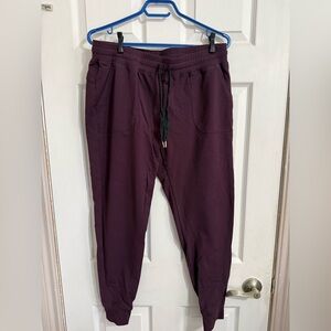 ZYIA Men's Jogger Pants in Deep Plum